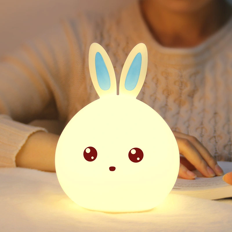 7 Color Night Light LED Patted Silicone Lovely Animal Small Night Light